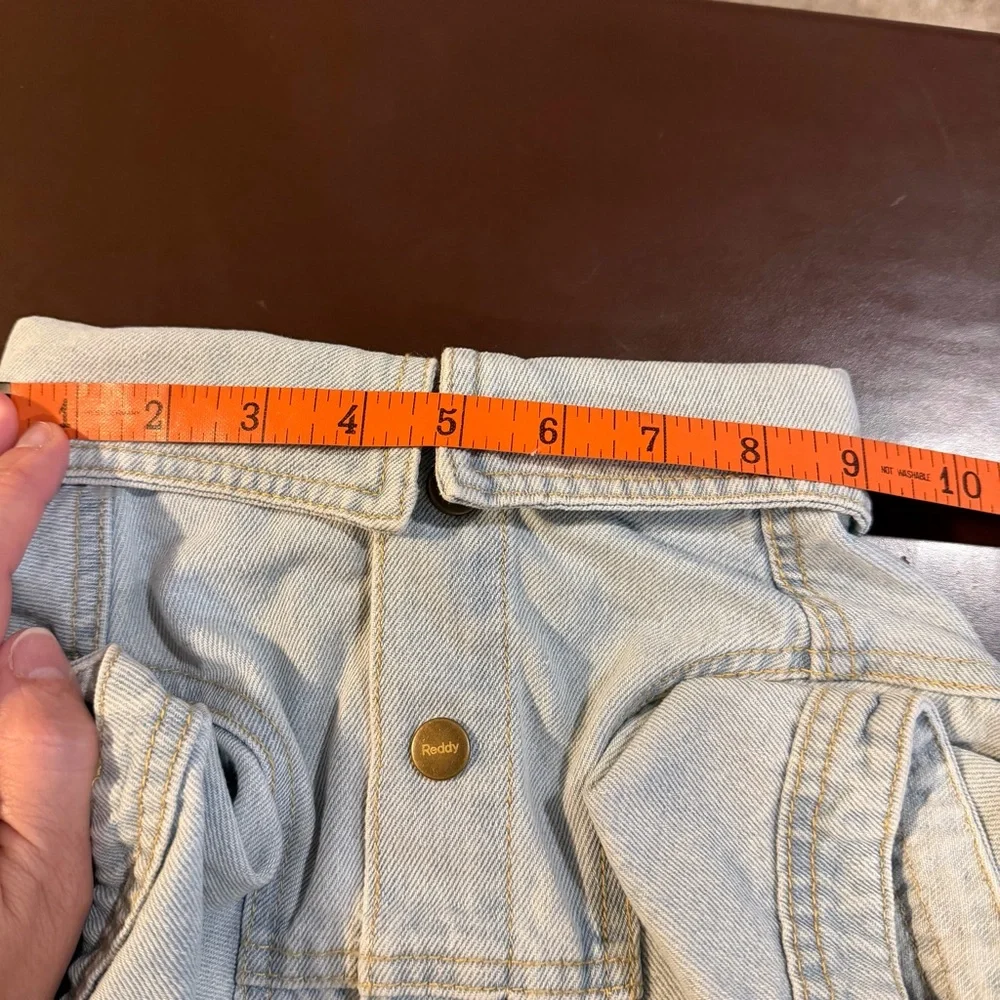 NWT Reddy Denim Dog Jacket - Light Wash, XL